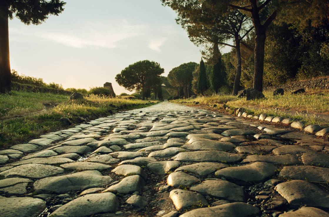 via Appia in autunno